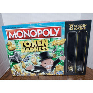 Monopoly Token Madness Hasbro Gaming 2015 8 Bonus Golden Tokens